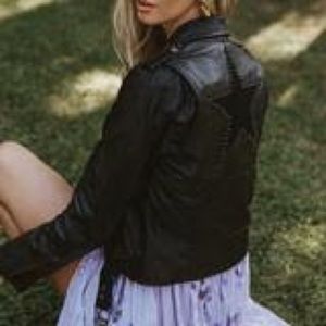 Like new Lone Star leather biker Jacket